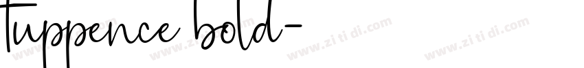 tuppence bold字体转换